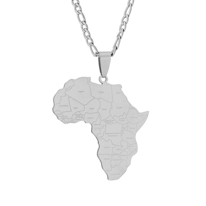 Africa coat of arms necklace