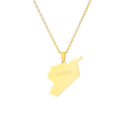 Syria coat of arms necklace