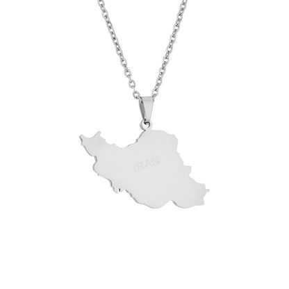 Iran coat of arms necklace