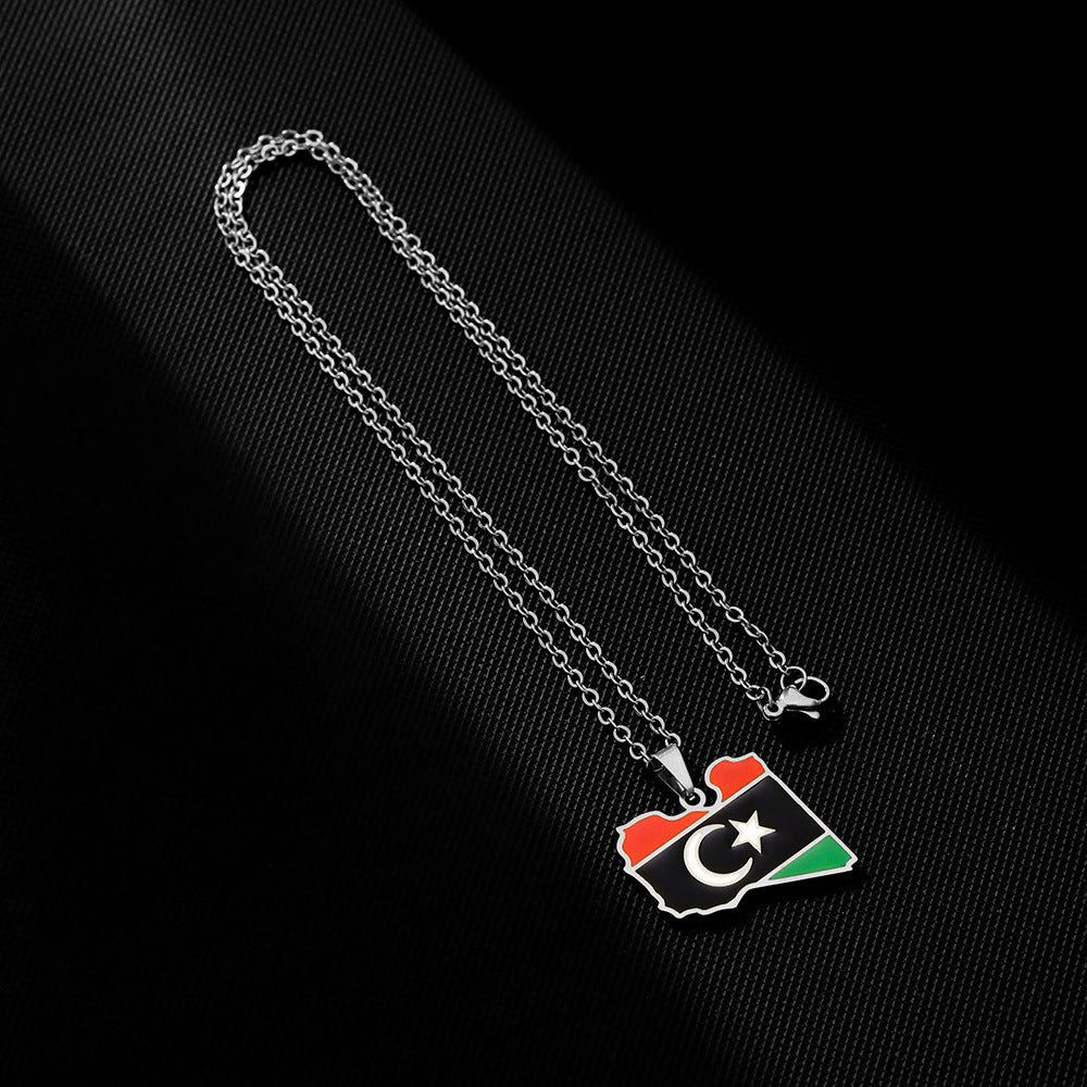 Libya coat of arms necklace