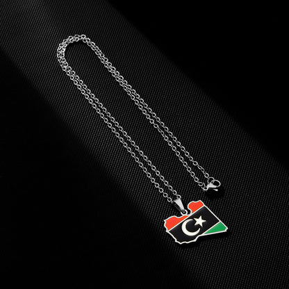 Libya coat of arms necklace