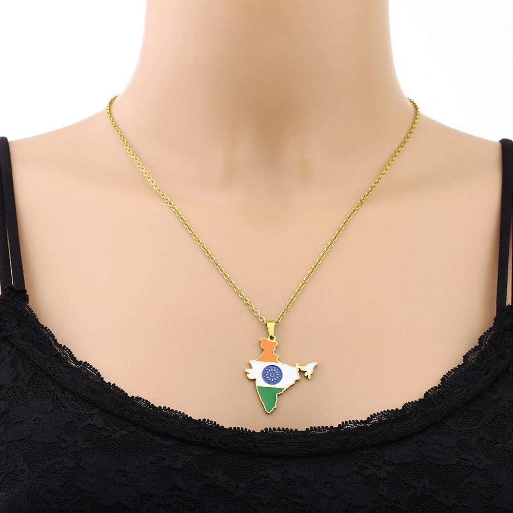 India coat of arms necklace