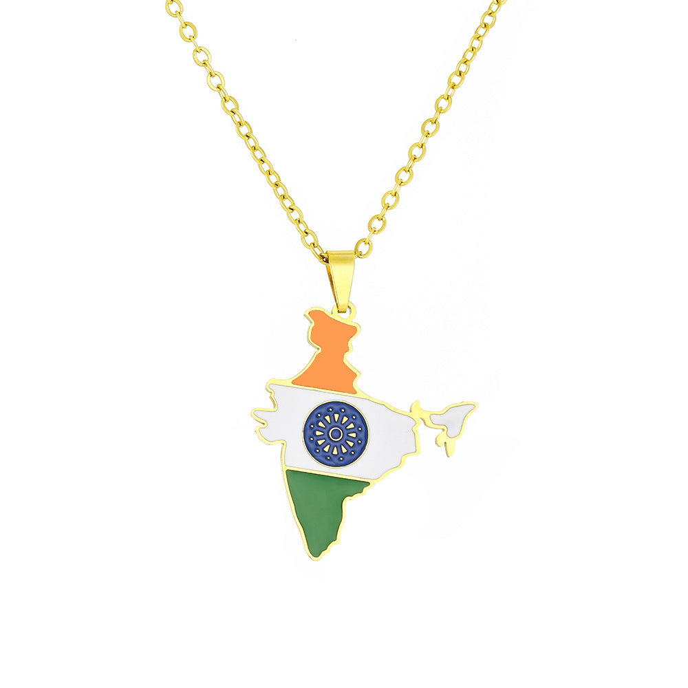 India coat of arms necklace