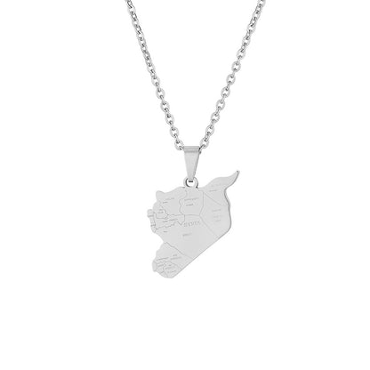 Syria coat of arms necklace