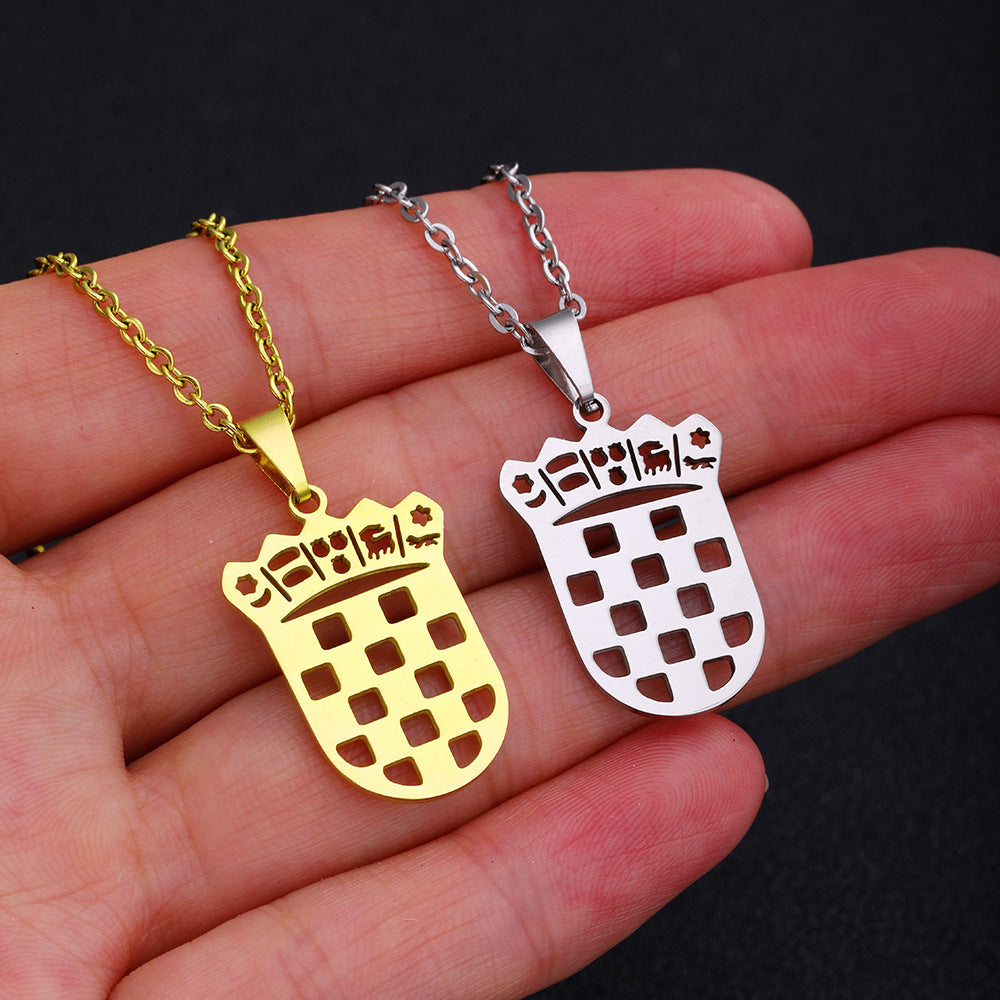 Croatia coat of arms necklace