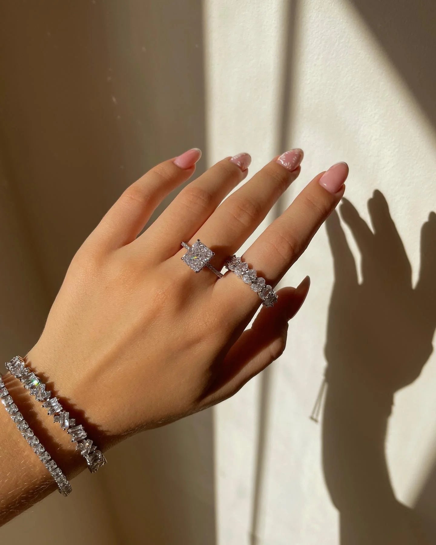 BAGUE SOLITAIRE SEYRAN EN ARGENT