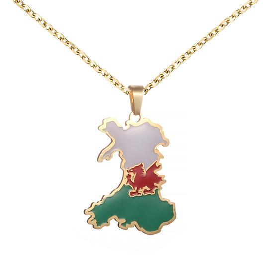 Wales coat of arms necklace