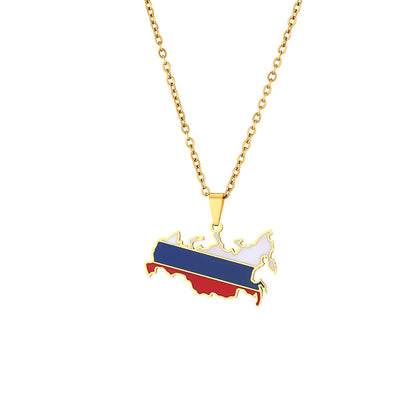 Russia coat of arms necklace