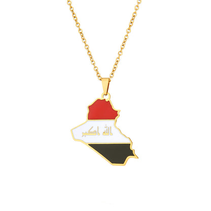 Iraq coat of arms necklace