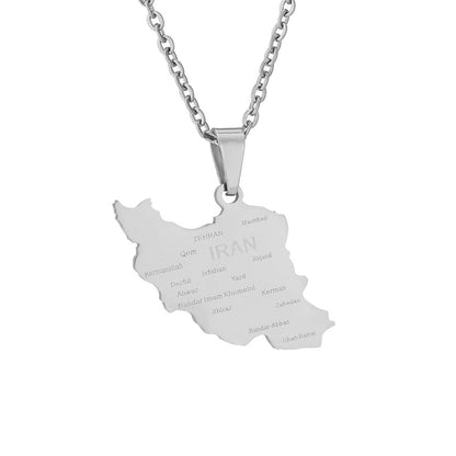 Iran coat of arms necklace