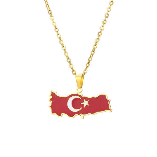 Türkiye coat of arms necklace