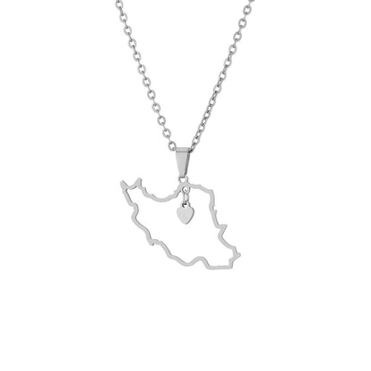 Iran coat of arms necklace