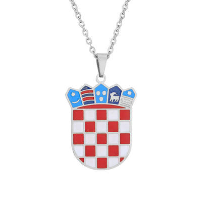 Croatia coat of arms necklace