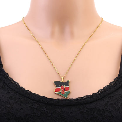 LEBANON COAT OF ARMS NECKLACE