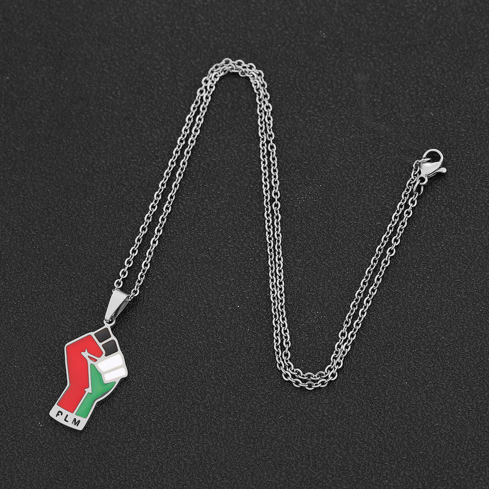 Palestine coat of arms necklace