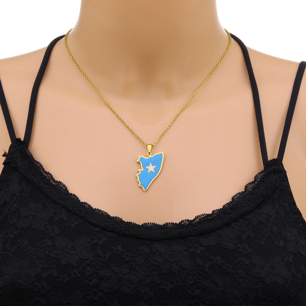 LEBANON COAT OF ARMS NECKLACE