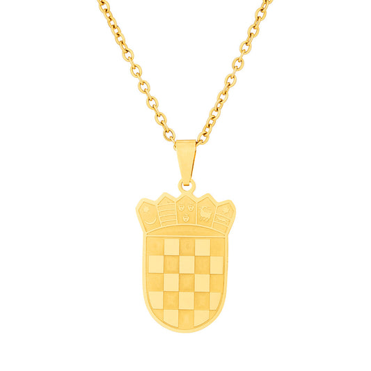 Croatia coat of arms necklace