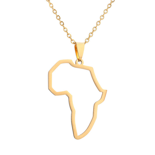 Africa coat of arms necklace