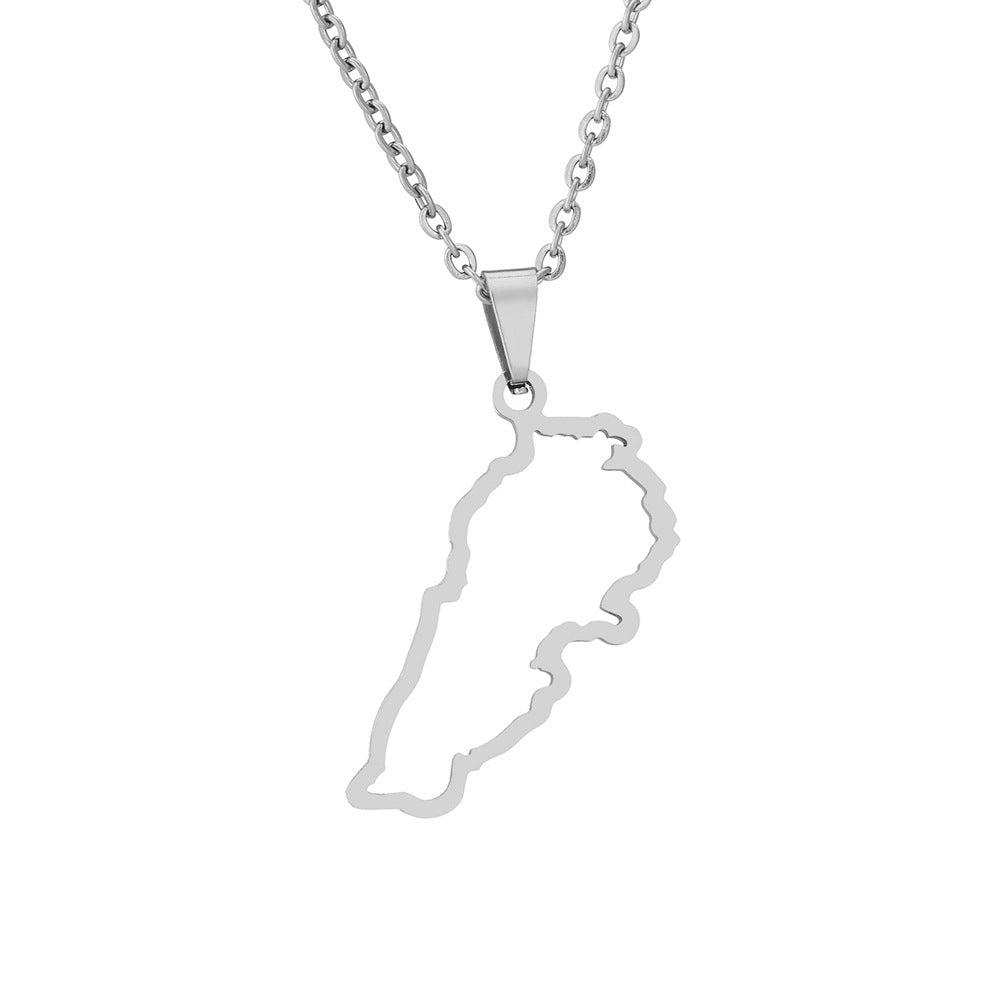 LEBANON COAT OF ARMS NECKLACE