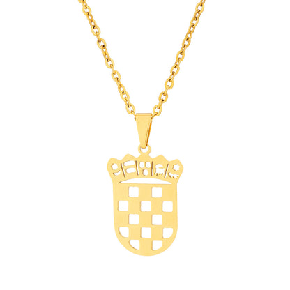 Croatia coat of arms necklace