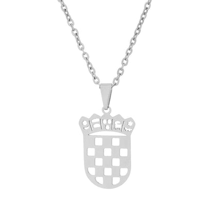 Croatia coat of arms necklace