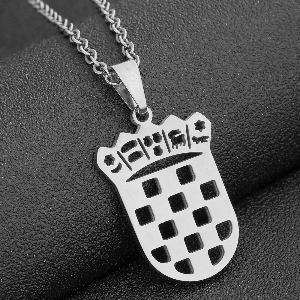 Croatia coat of arms necklace