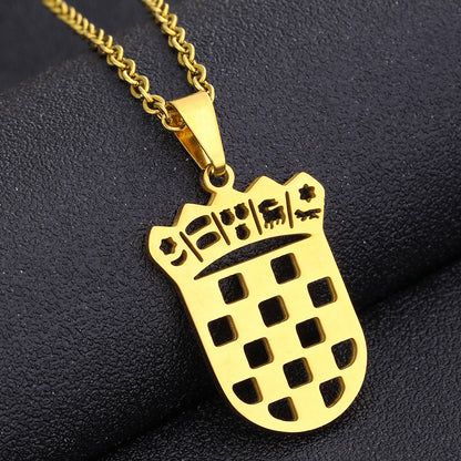 Croatia coat of arms necklace