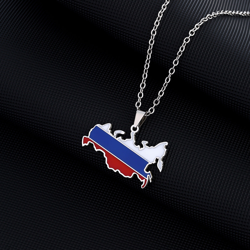 Russia coat of arms necklace