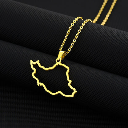 Iran coat of arms necklace